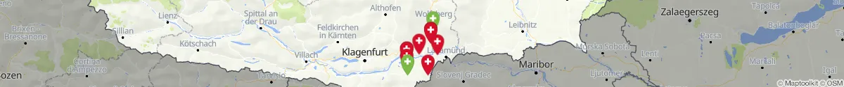 Map view for Pharmacies emergency services nearby Ruden (Völkermarkt, Kärnten)
